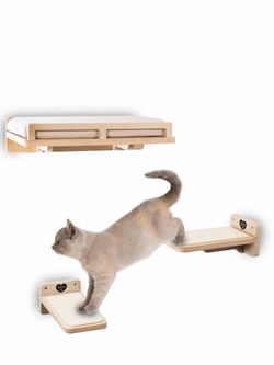 Purrfect Perches Wall-Mounted Cat Shelf Set