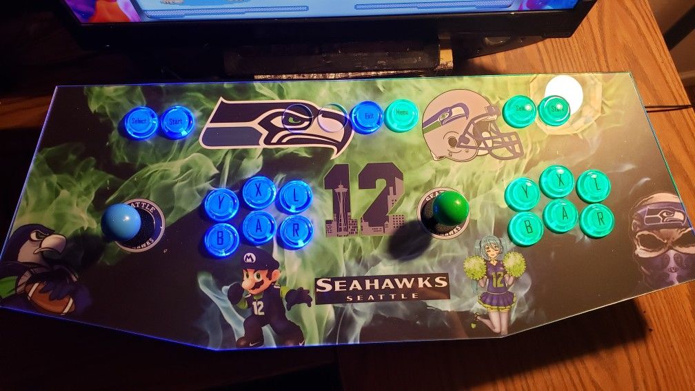 Arcade with 32k games and Seahawk skin