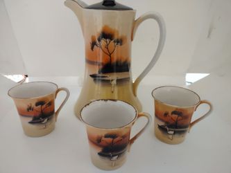 Japanese Vintage porcelain pot