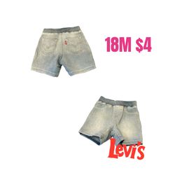LEVIS SHORT BABY BOYS GREAT CONDITION SIZE 18M ❤️❤️M18 042426