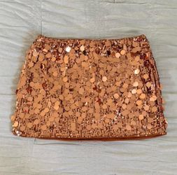 Sequin mini skirt