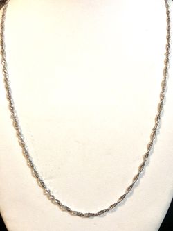 Chain White Gold 14K 2.5G length 20” $350