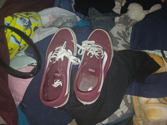 Barely Worn Maroon Van's!!!! Women's Size 7.5!!!!
