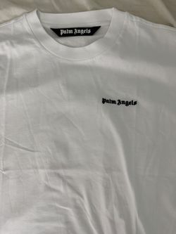 Palm Angels Embroidered White Tee