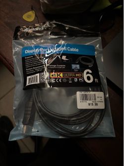 Display port to hdmi cable