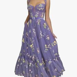 Flower Embroidery Dress