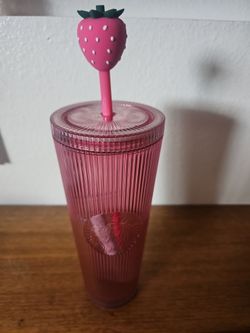 Starbucks 24 OZ pink like summer cold cup