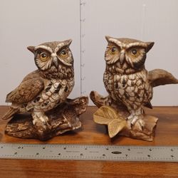 $10 - Matching Set Of Collectable Owls