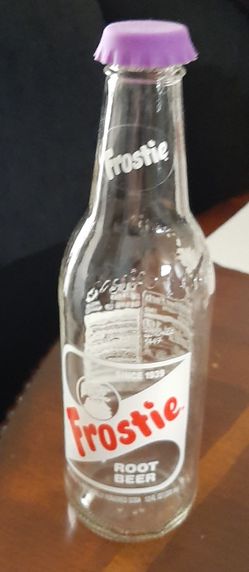 Frostie Root Beer Bottle W/ New Re-useable Silicone Cap