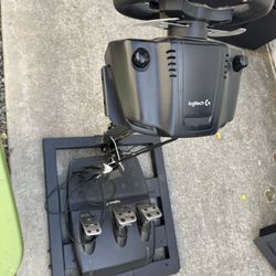 Logitech G920 Steering Wheel And Pedals Plus Next Level Wheel Stand 
