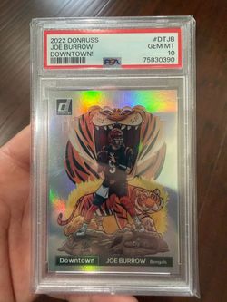 2022 Donruss Joe Burrow Downtown PSA 10