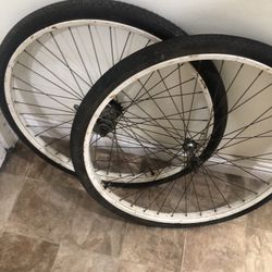 Schwinn 26” S7 Center Stamped Wheels And Tires 