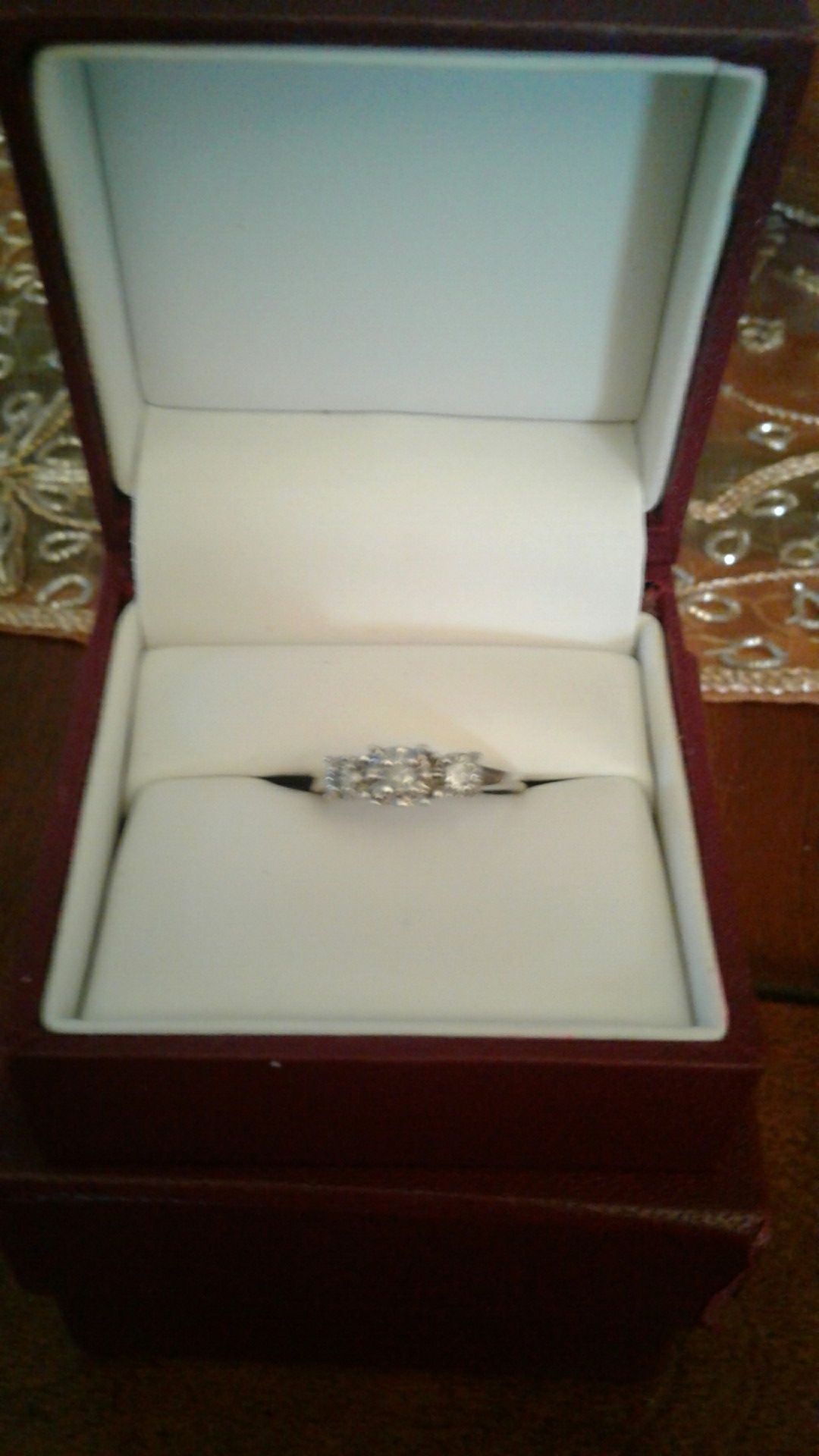 Engagement Ring with Diamonds.