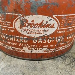 Brookins 6921/2 Galvanized 2 1/2 Gal Gas Can