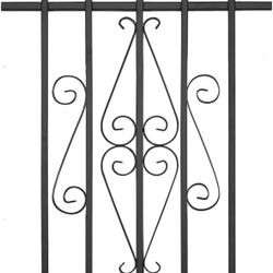 Spear Point Heavy Duty Window Bar,Window Security Bars Guards for Prevent Burglary,Safety for Home and Pet(24×36,Black,Choose The Installation Accesso