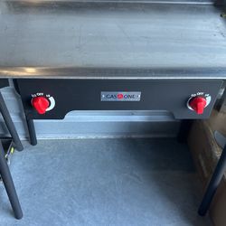 Estufa De Dos Quemadores Y Plancha Para Estufa De Acero Inoxidable 