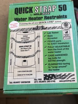 Quick Strap 50 Water Heater Restraints / Safety Strap
