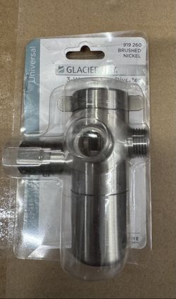 Glacier Bay Universal 3-Way Shower Diverter, Brushed Nickel