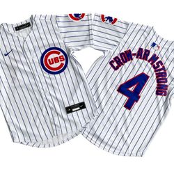 Chicago Cubs #4 Pete Crow Armstrong  Jersey White S-2XL Size