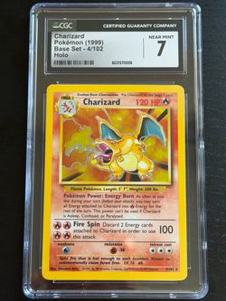 Charizard Holo 4/102 Base Set CGC 7