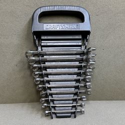 Vintage Craftsman USA 10pc Metric Combination Wrench Set 6mm-16mm 12 Pt