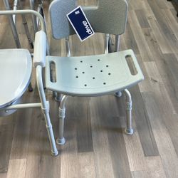 Shower Chair. Commode Transfer Bench For Tub. Bath Safety