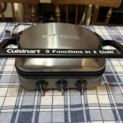 Cuisinart 5 -n 1 Griddler Panini Press