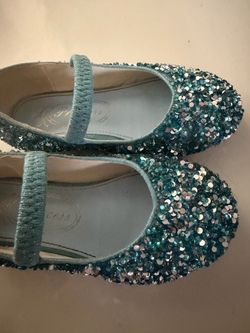 Glittery toddler shoes