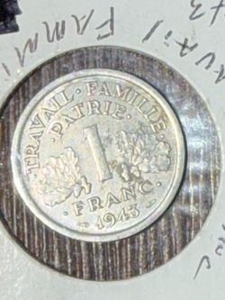 1943 1 Franc Coin