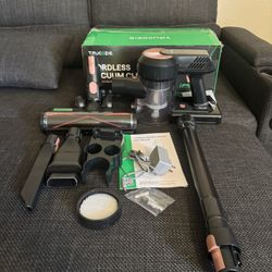 Cordless Vacuum Cleaner for Home, Powerful Rechargeable Vacuum Cleaner for Pet Hair, Hardwood Floors and Carpets, Black