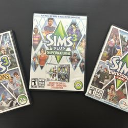 PC Sims 3  And The Game The Actual Game Expansion Packs