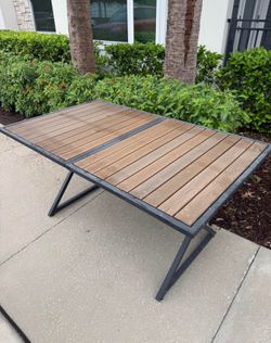 Brown patio table