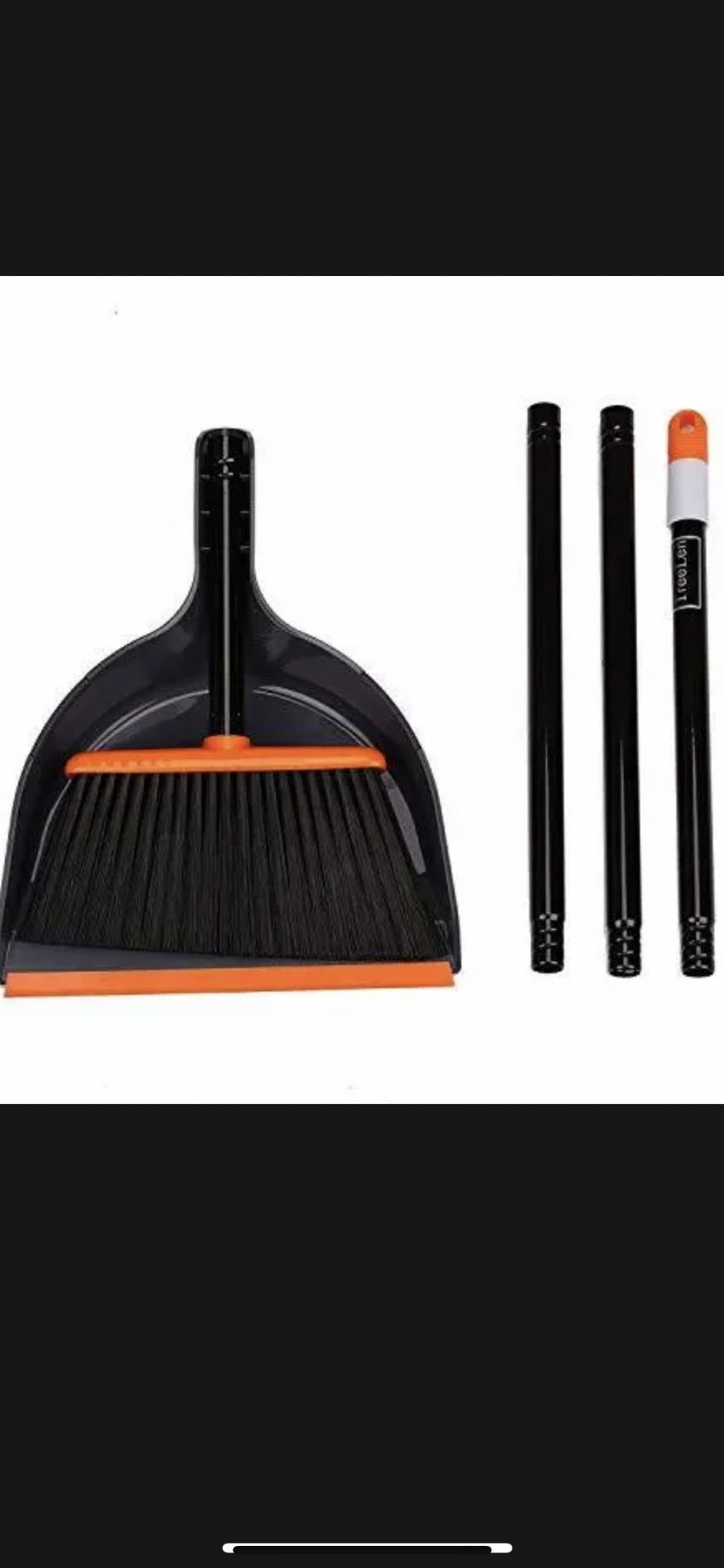 Broom And Handle Dustpan 