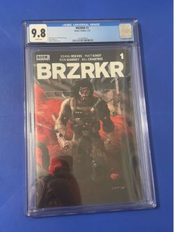 Keanu Reeves BRZRKR #1 CGC 9.8 1st Appearance MAIN COVER A 1ST PRINT COMIC 2021