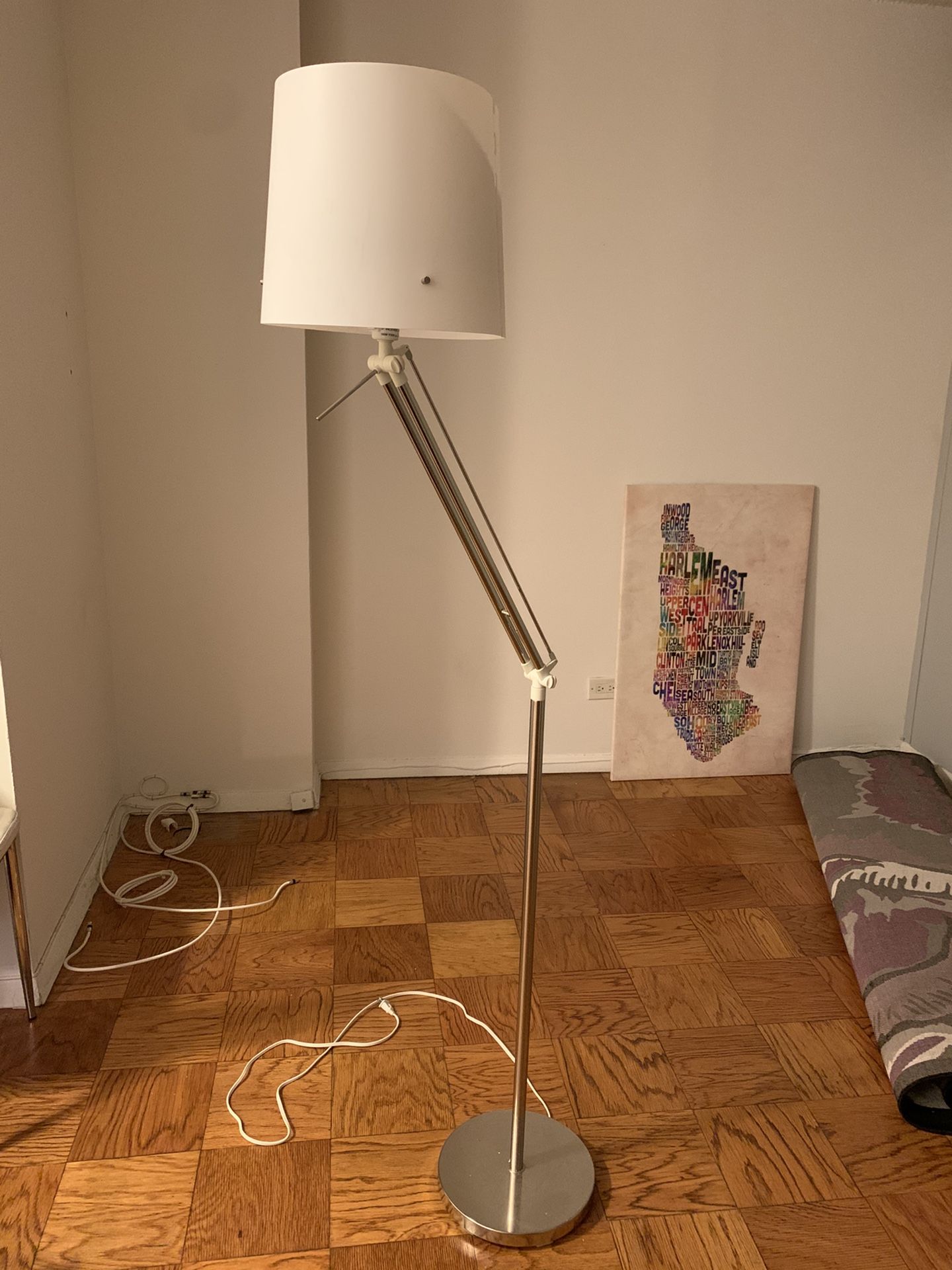 IKEA white standing lamp