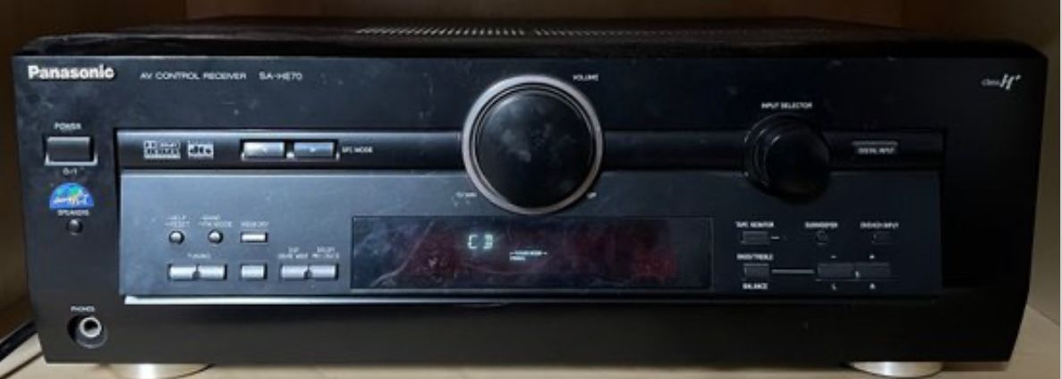 PANASONIC AV CONTROL RECEIVER MODEL SA-HE70