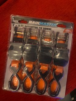 Haul Master Ratcheting Tie Downs 4-Pack