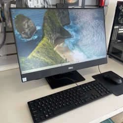 Dell Optiplex 7470 All in One Computer, Core i5 9th Gen, 16gb ram, 500gb HDD, 256gb SSD, Windows 11 Pro, built in WiFi , Webcam keyboard, mouse and po