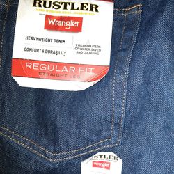 Wrangler Rustler Regular Fit 44 X 30 Straight Leg 