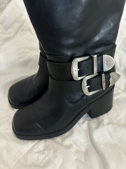 Black Knee High Boots
