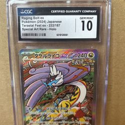 Raging Bolt ex/CGC Gem Mint 10 Pokemon 