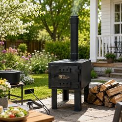 Red Mountain Valley 400 sq. ft. Outdoor Portable Wood Stove, 2A-OH129