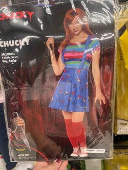 Chucky Women's Halloween Costume Adult Large