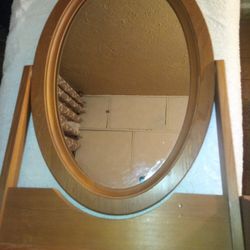 Antique Style Wooden Mirror 