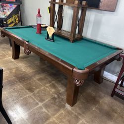 8’ ELLA POOL TABLE (NUTMEG FINISH)