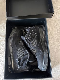 Air Jordan 4 Black Cat Sneakers Mens Size 11