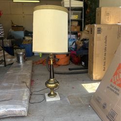 Stiffel Brass Lamp with Shade