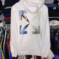 Off-White Hooded Sweatshirt Size Large