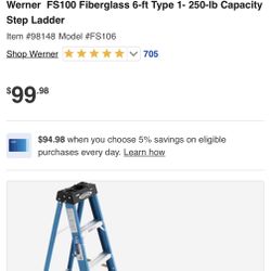 Werner 6ft Ladder