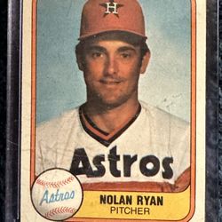 1981 Nolan Ryan, Fleer, ERA 3.18